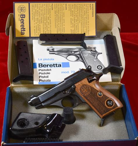 Sold Beretta Model 70 Pistol 1985 Production 380 Auto Mint In Box