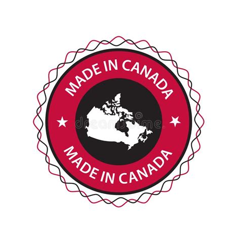 Made In Canada Vector Icon Vector Logo Canada Flags Logo Stock Vector