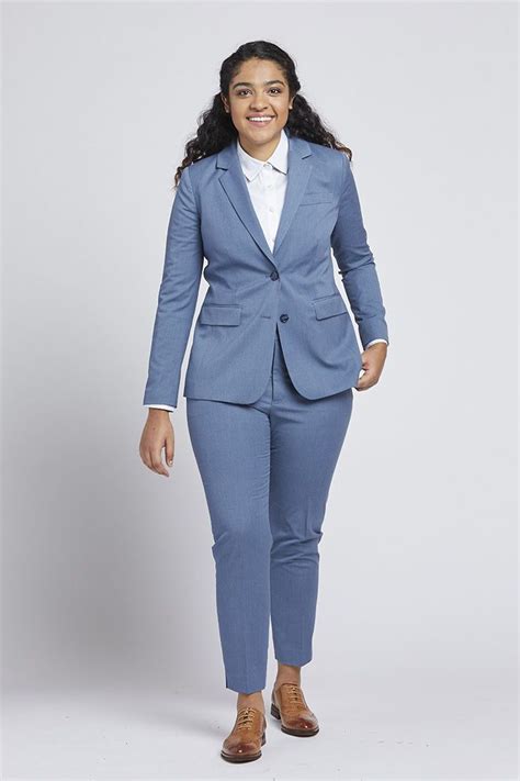 Womens Light Blue Suit In 2021 Light Blue Suit Jacket Light Blue