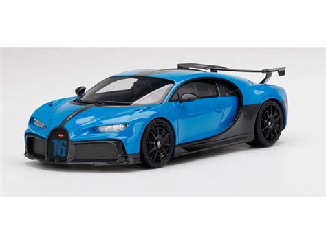 Topspeed 118 Bugatti Chiron Pur Sport Agile Blu Modellino