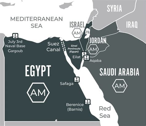 The Red Sea And Jordanian Borders Itme Inside The Middle East