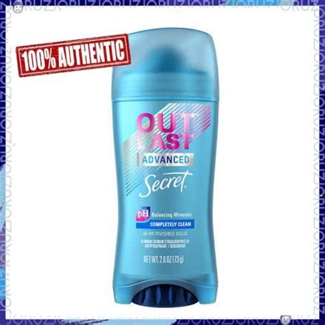 secret outlast invisible solid antiperspirant deodorant for women completely clean 2 6 oz 100