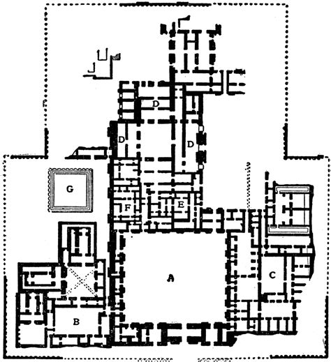 Plan Of The Palace At Khorsabad BC ClipArt ETC