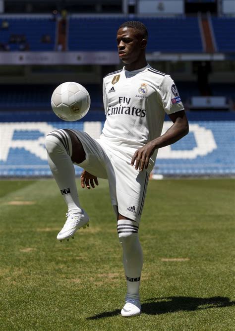 Madrid Spain July 20 Vinicius Jr Of Real Madrid Plays With The Ball