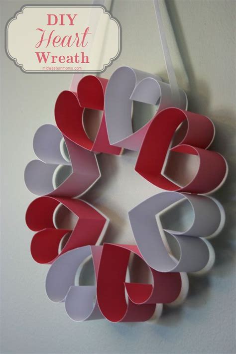 Simple And Easy Tutorial On How To Make Your Own Paper Heart Wreath