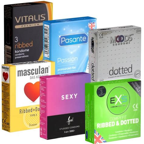 Kondomotheke Kondome Peaks And Valleys Mix 6 Packungen Stimulierende