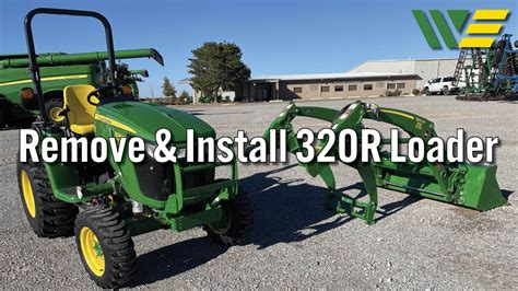 How To Remove 320r Loader From John Deere Tractor Youtube