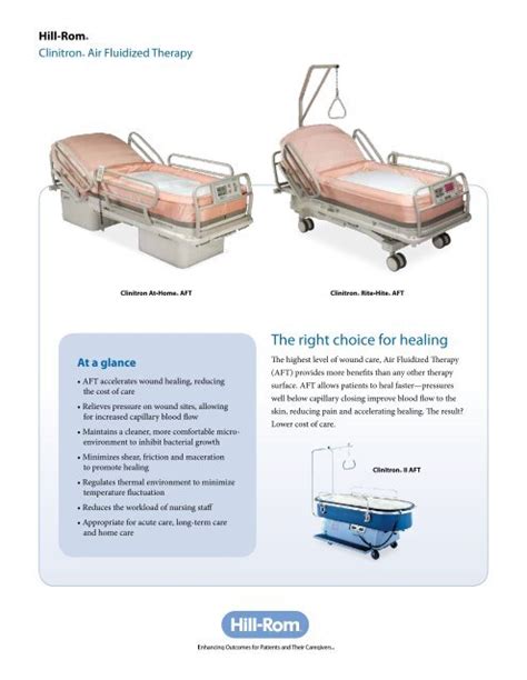 Clinitron Air Fluidized Bed Specifications Hill Rom