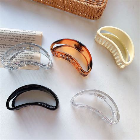 Semicircle Hair Claw Curling Clips Clamp Clips Girlish Hair Etsy