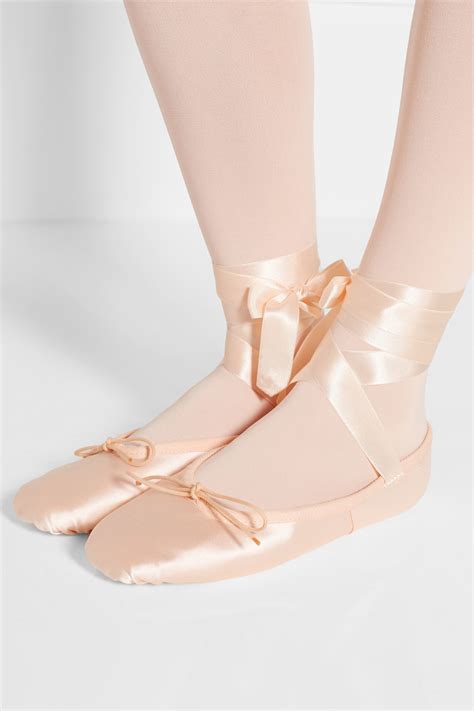 lyst ballet beautiful satin ballet slippers in pink