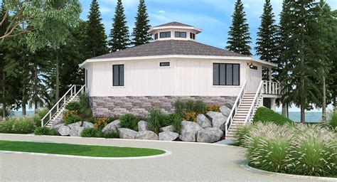 Unique Modern Octagon Style House Plan 7386 Eight Corners 7386