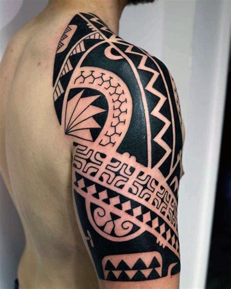 75 Half Sleeve Tribal Tattoos For Men Masculine Design Ideas Half