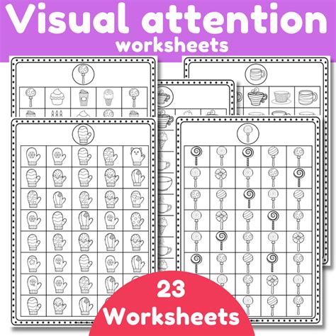 Visual Attention Worksheet