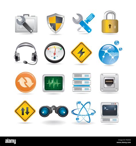 Network Icons Set Stock Vector Image And Art Alamy