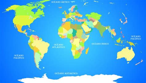Mapamundi De Continentes Y Paises Con Nombres Mapamundis Para