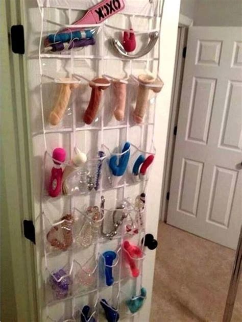 My Wife Is So Organized She Has All Her Toys Neatly Stored On Door