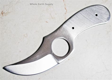Small Finger Groove Knife Upswept Blanks Blades Knives Knife Making