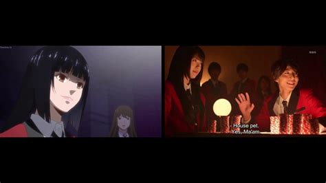 Comparison Kakegurui Anime And Drama Audio 4 Youtube