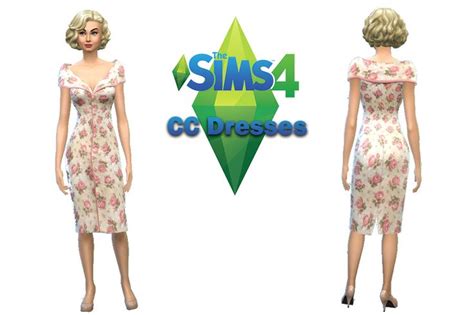The Sims 4 Cc Dresses Sims 4 Summer Dresses Clothes Fashion Outfits