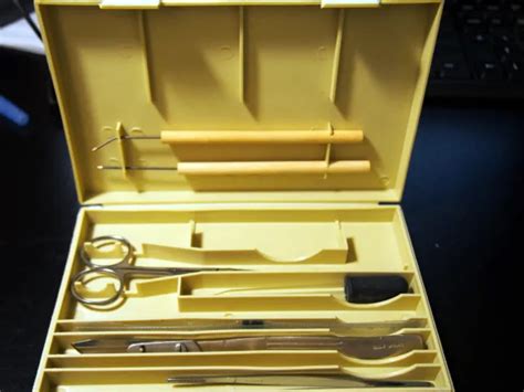 Vintage Mccoy Science Medical Biology Tool Kit Dissection 7 Pieces Plus