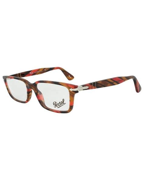 Persol Po2965vm 978 Rectangular Eyeglass Frame In Red For Men Save 61 Lyst
