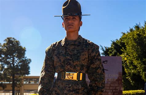 usmc life first female marine drill instructors graduate from an integrated course at san