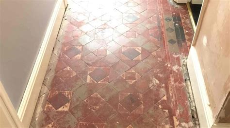 Restoring Victorian Tiles Discovered Under Laminate In Stafford