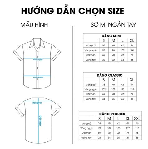 Cách Chọn Size áo Sơ Mi Nam