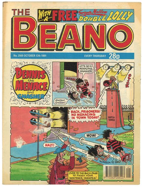 Beano No 2569 Oct 12 1991 Uk Original British Vintage Comics Magazine