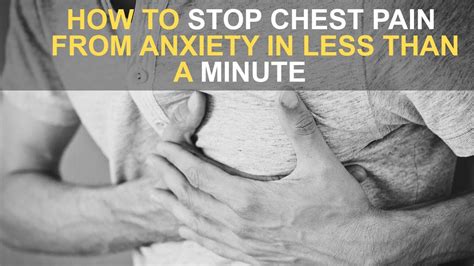 How To Stop Chest Pain From Anxiety In Less Than A Minute Youtube