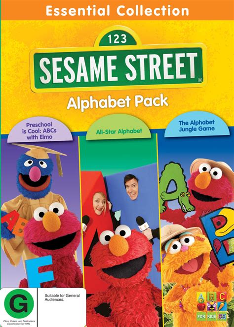 Sesame Street Alphabet 3 Pack Dvd Buy Now At Mighty Ape Australia