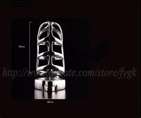 New Comfortable Stainless Steel Chastity Device Penis Cage Male Penis Ring Metal Cb3000 Chastity