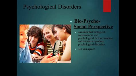 14ai Perspectives On Psychological Disorders Youtube
