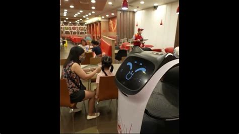 Watch Jollibot Serve Customers Jollibee Serving Robot Shorts Youtube