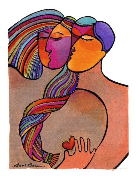 Couple Embracing Art Laurel Burch Art Drawing Images Art Of Love
