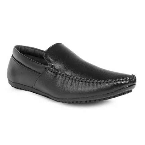 Daily Wear Slip On Black Leather Formal Shoes Size 6 10 At Rs 440