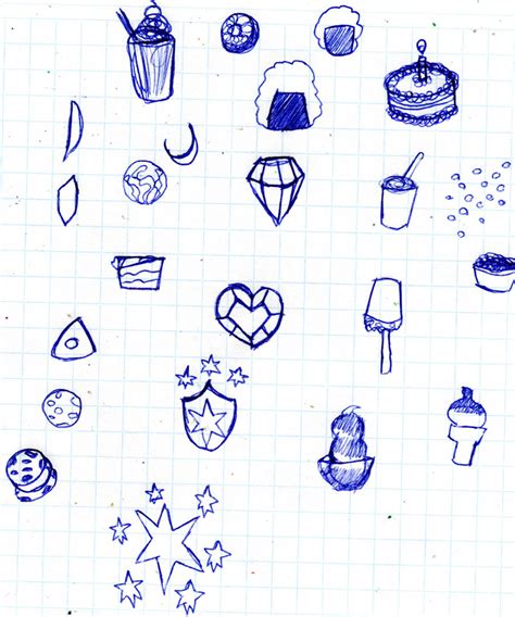 Pen Sketches Of Treats And Random Stuff By Yuiharunashinozaki On Deviantart