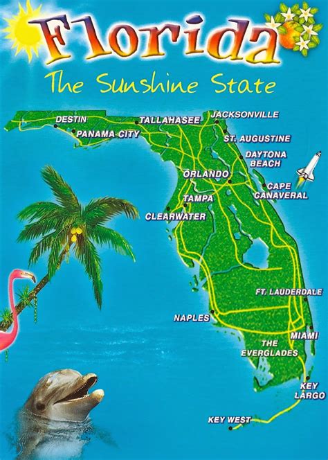 My Favorite Views Florida Map The Sunshine State