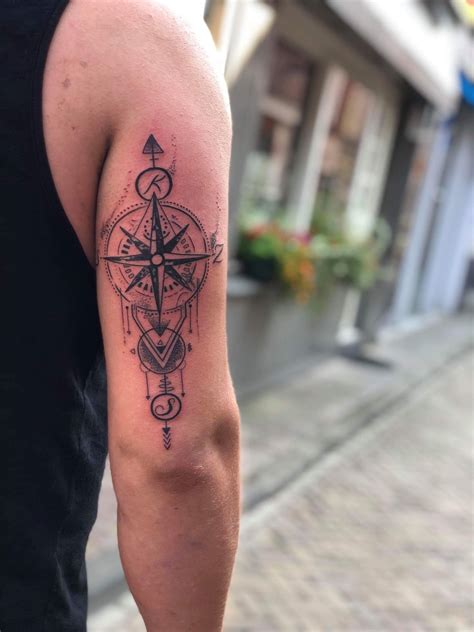 Compass Tattoo Tattoos For Guys Tattoos Tribal Forearm Tattoos