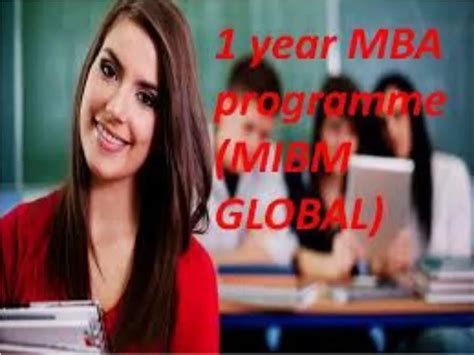 Ppt 1 Year Mba Programme Both The Degrees Are Globally Accepted And