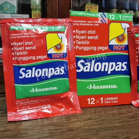 Jual Salonpas Koyo Hot 1 Sachet Isi 12 Kemasan Baru Pereda Nyeri