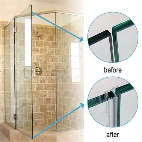 Type 3 8 10mm X 120 Frameless Glass Shower Door Sweep Seal Drip Rail Ebay