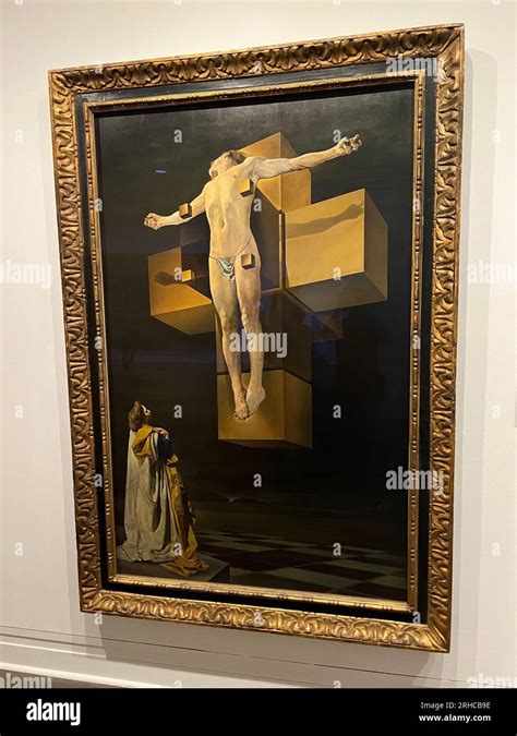 Salvadore Dali Spanish Crucifixion Corpus Hypercubus 1954 Oil On
