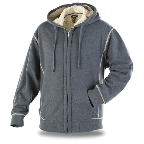 Stanley Sherpa Lined Full Zip Hooded Sweatshirt 616564 Sweatshirts