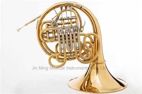 Professional 4 Key Double French Horn Reference Alexander 103 China Gold Lacquer And Good