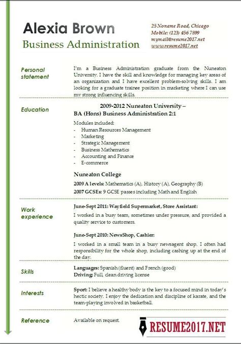 Are you a student looking for a simple resume example for a first time job? resume examples for business business resume templates ...