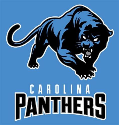 The Carolina Panther Logo On A Blue Background
