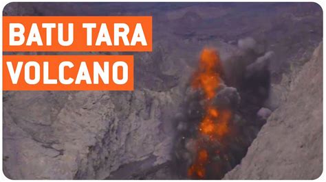 batu tara volcano erupts science rules youtube