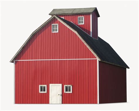 Red Barn Farm Architecture Isolated Free Photo Rawpixel