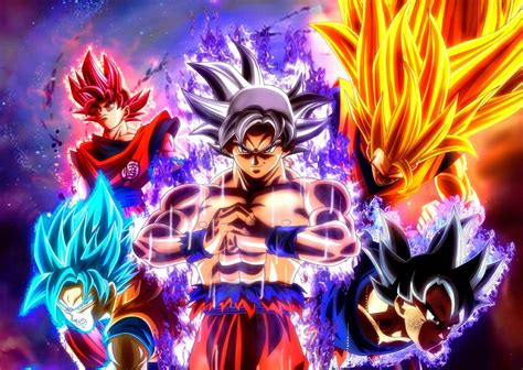 Gokus Transformations Anime Dragon Ball Super Dragon Ball Super